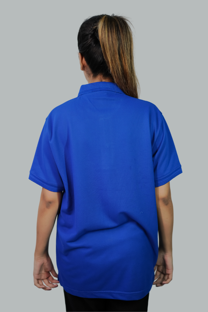 ROYAL BLUE TEXTURED POLO