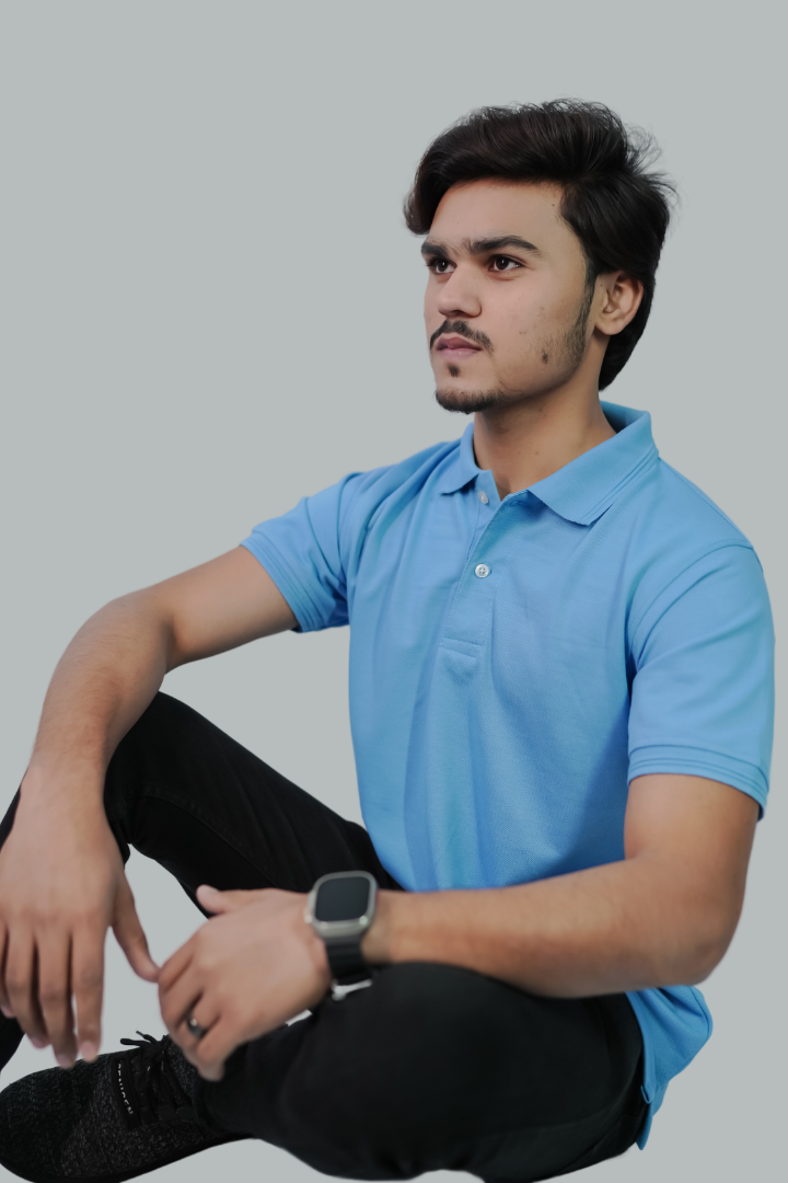 SKY BLUE TEXTURED POLO