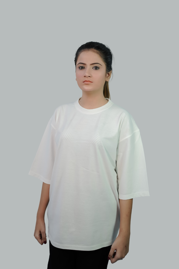 DROP SHOULDER WHITE