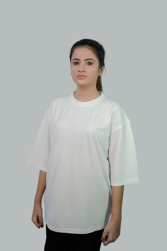 DROP SHOULDER WHITE