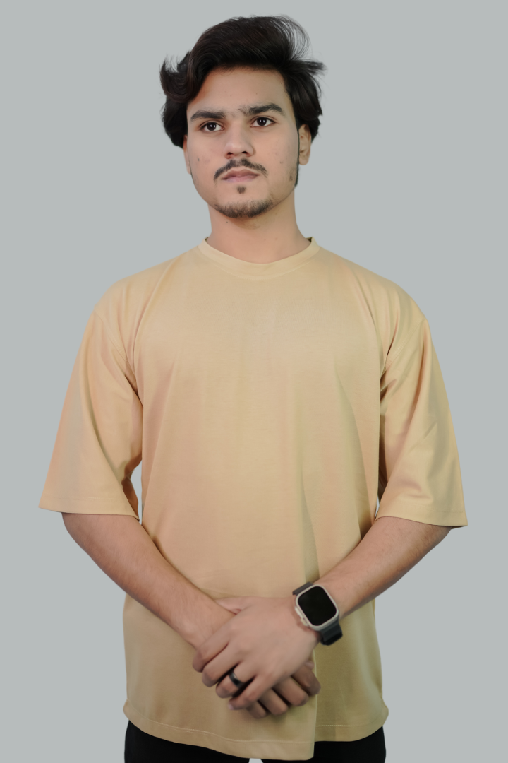 DROP SHOULDER BEIGE COLOR