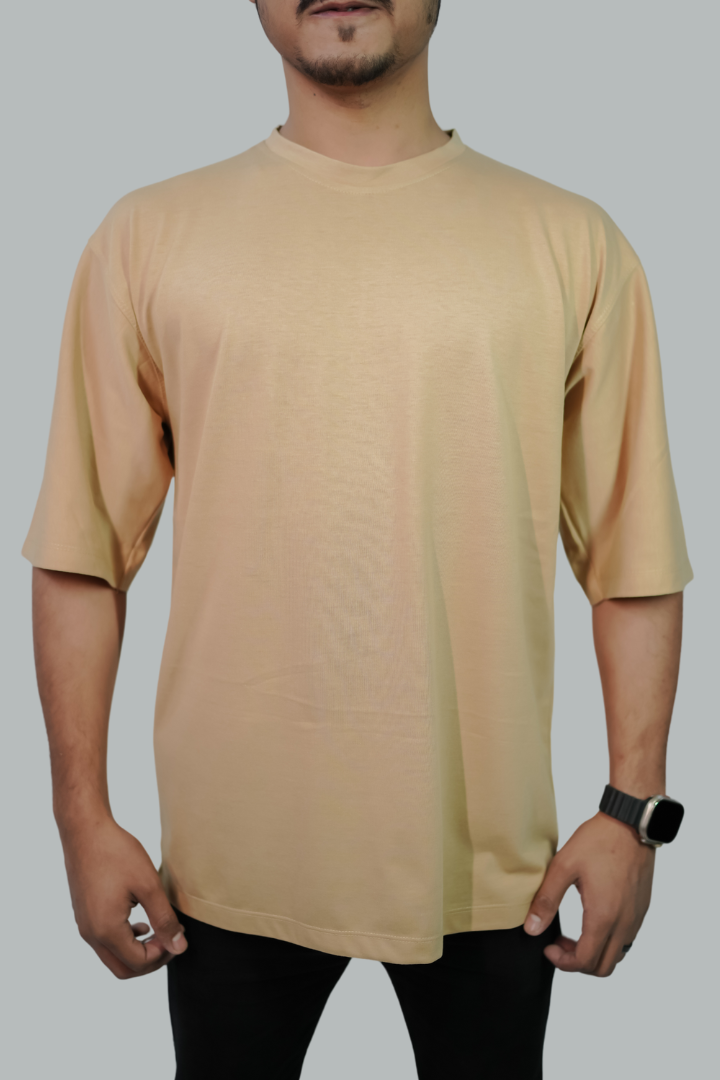 DROP SHOULDER BEIGE COLOR