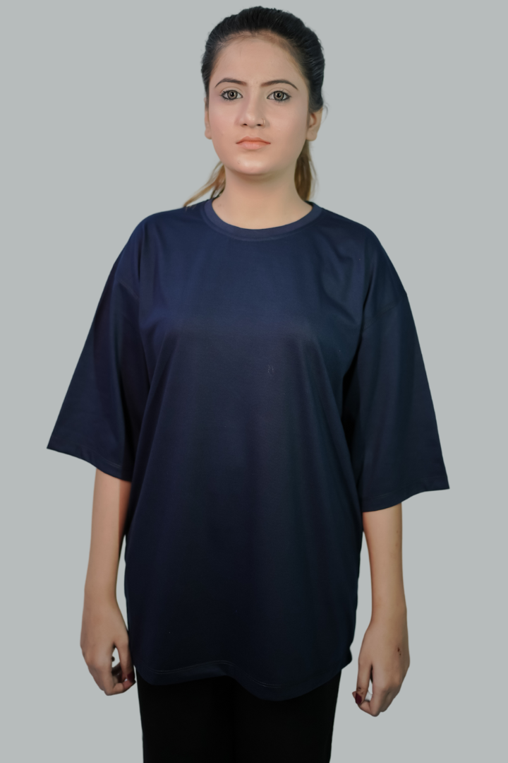 DROP SHOULDER NAVY BLUE