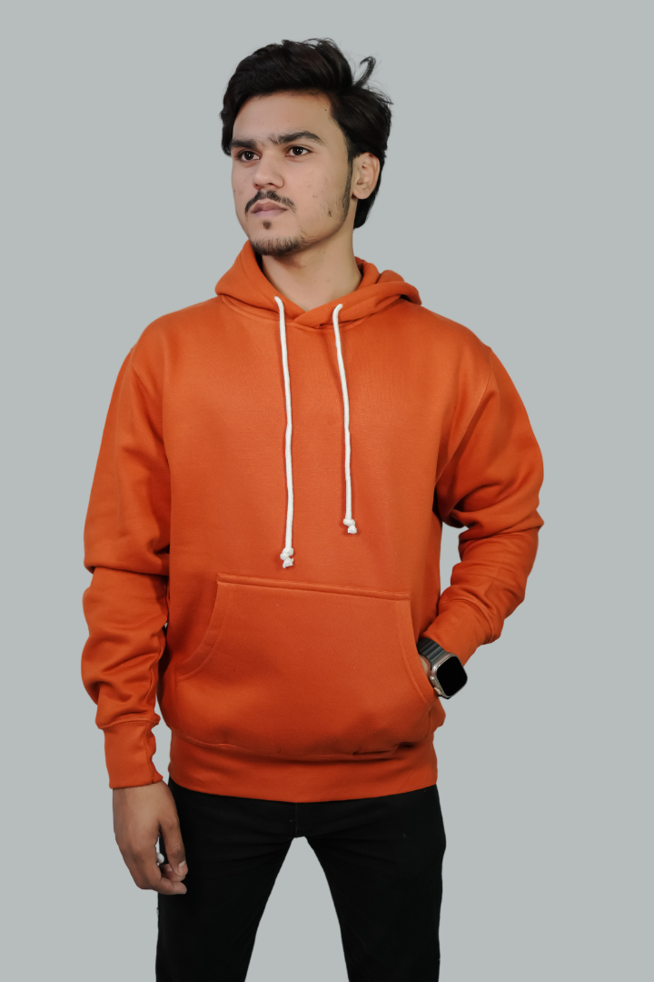 SOLID ORANGE HOODIE