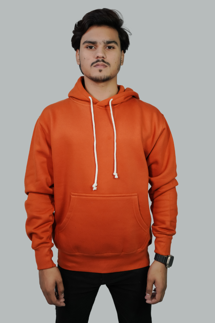 SOLID ORANGE HOODIE